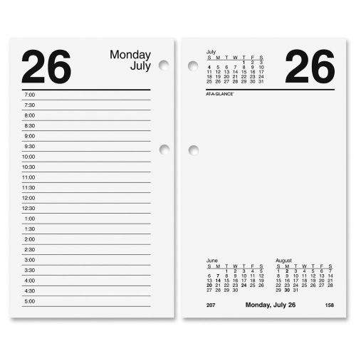2016 At-A-Glance Recycled Desk Calendar Refill: