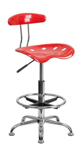 Drafting Stool with Tractor Seat in Red [ID 3107446]