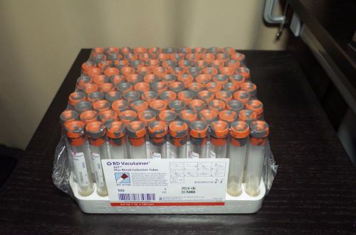 BD Vacutainer blood collection tubes, SST 367988, 100 count, new. exp. 06/2014