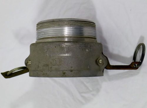 Al 4&#034; female camlock / male npt  industrial hose adapter trash seal fast for sale