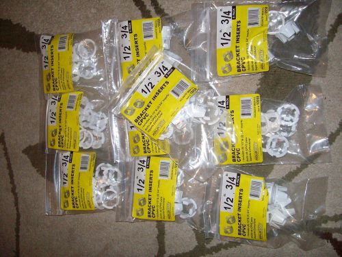 14 Packs HoldRite 1/2&#034; &amp; 3/4&#034; CPVC Bracket Inserts- 10958