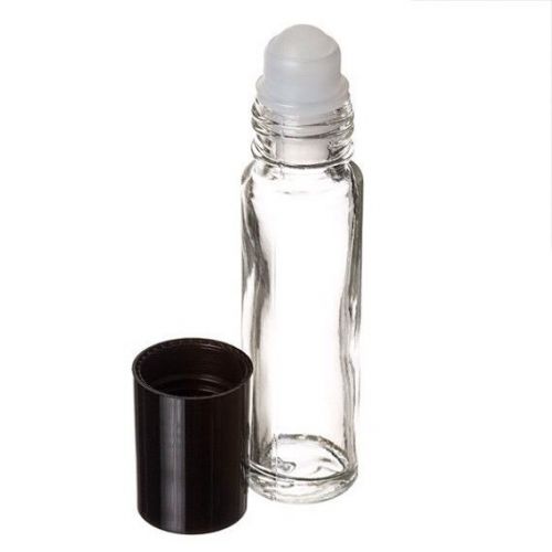 10 ml (1/3 oz) Roll On Glass Bottle Plain/Flint