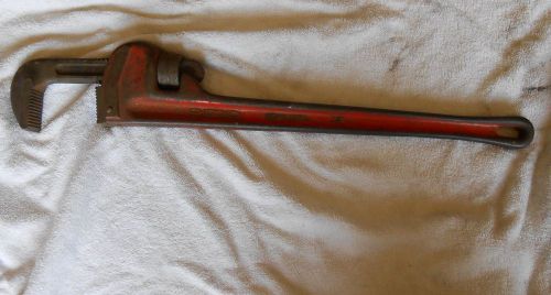&#034;ridge tool co.&#034; ridgid  brand 24&#034; pipe wrench, very good condition - b 8-3 for sale
