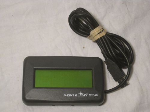 Pertelian X2040 USB Black customer display 4 X 20