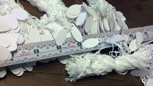 500 PCs price hanging label with string oval shape jewelry bracelets (wholesale)