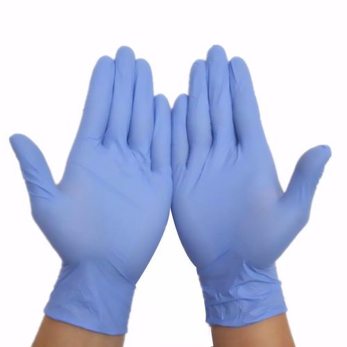 New SALE 100/Cs Nitrile Disposable Gloves Powder Free Ligth Perple Size L