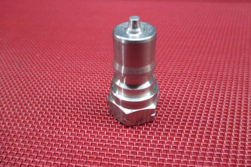 Parker®ISO-7241 Series B Hydraulic 1/4 NPTF Female Quick Coupler Stainless Steel