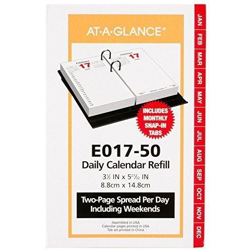 At-A-Glance AT-A-GLANCE Daily Desk Calendar 2016 Refill, 12 Months, 3.5 x 6 Inch