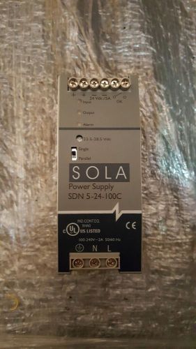 SOLA/HEVI-DUTY SDN5-24-100C DC Power Supply Fully Tested