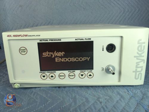 Stryker Endoscopy 40 L 40L High Flow Insufflator w/ Low Flow Mode 620-040-503