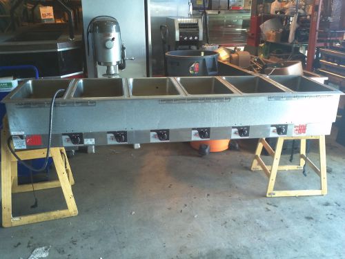 Apw hfw-6d insulated 6 pan drop in hot food well for sale