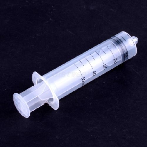 10 x Disposable Plastic 50 ml Injector Syringe No Needle For Lab Measuring HPP