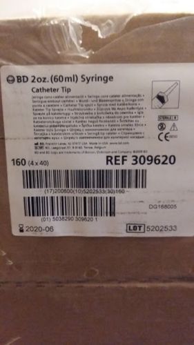 BD 2 oz. 60ml 4 Boxes x 40 - 60ml Syringe Catheter Tip - NEW &amp; SEALED 2020