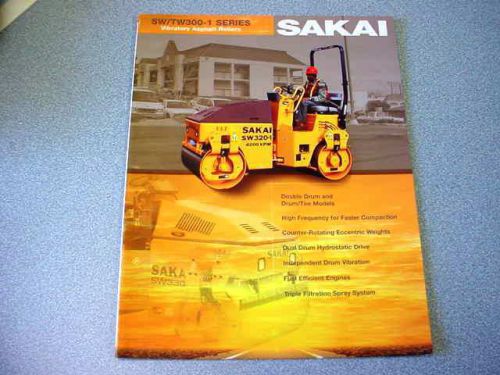 Sakai SW/TW300-1 Series Vibratory Asphalt Rollers Brochure