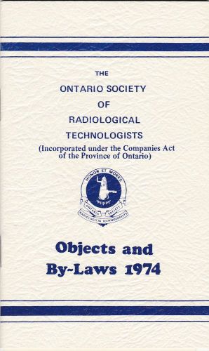 Vintage Ontario Canada Radiology Technology  Manual 1974