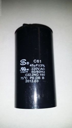 Capacitor c22.2 no.190 220v.ac 50/60hz c61 for sale