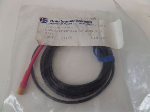 Krautkramer-Branson 118-140-039 Cable LMSD-6,6&#039; 6&#034; Red SLV NOS