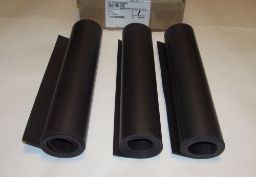 3 - Plain Magnetic Rolls .050 Thick 12&#034; x 54&#039; Black, Non-Adhesive