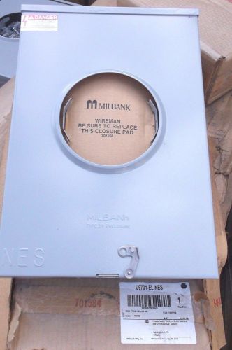 NEW IN BOX MILBANK 9700L 200 AMP METER BASE 3 PHASE 4 WIRE 600 VOLT NEMA 3R
