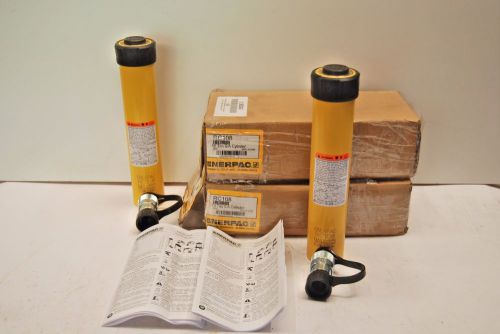 ENERPAC RC-108 DUO SERIES HYDRAULIC CYLINDER 10 TON 8&#034; STROKE LOT OF 2! NEW
