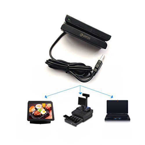 OSAYDE® MSR90 Credit Card Reader USB 3 Tracks Hi-co Magnetic Swipe Reader