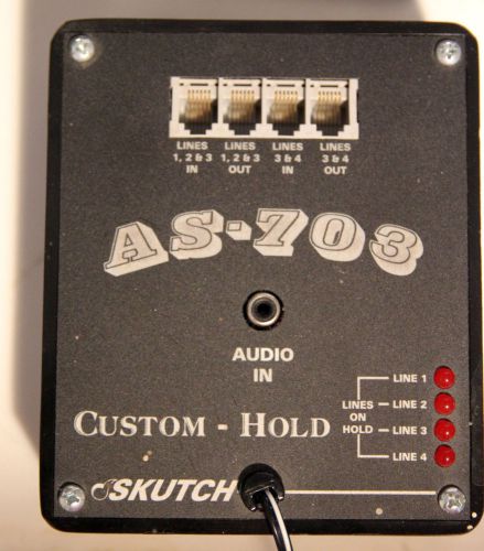 Skutch AS-703-M Custom On Hold Audio For Phone Systems