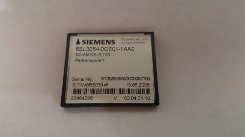 Siemens 6SL3054-0CE01-1AA0 6SL3 054-0CE01-1AA0 SINAMICS CF Card FW Performance 1
