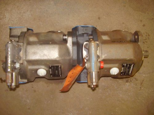 Rexroth dual pump model a10v045 + a10v045 piggy back for sale