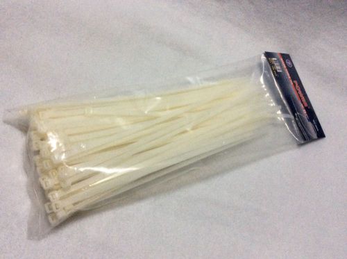 (1000 pc lot) Cable Zip Ties Wire 255mm Straps Natural  Clear/White10&#034; Free ship