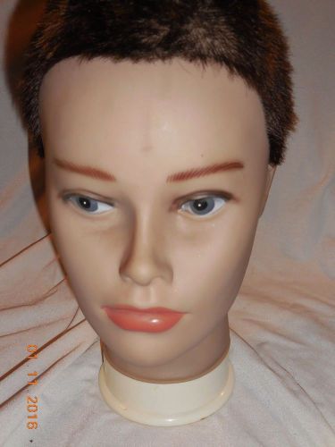 12&#034; FEMALE MANNEQUIN HEAD display form wig hat stand base CliC