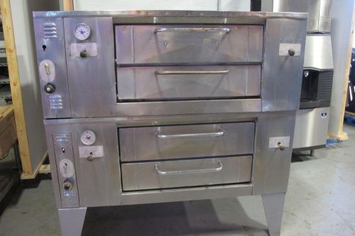 Bakers pride 805 double stack 4 pie pizza oven for sale