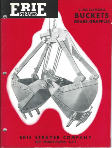 Equipment Brochure - Erie - Clamshell Bucket Grab Grapple Catalog (E3031)