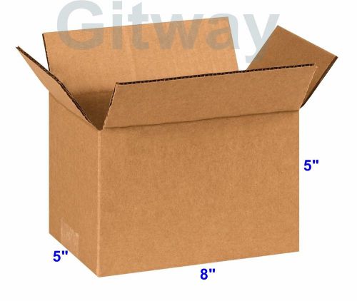 25 Pack 8x5x5 Multi Depth Corrugated Carton Cardboard Shipping Mailing Box Boxes