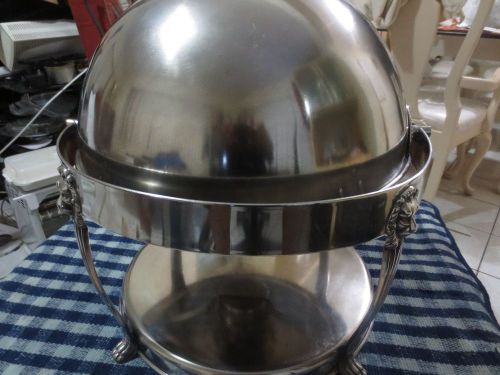 Bon chef - elite chafer, 2 gallon, round, silver plated lion legs, for sale