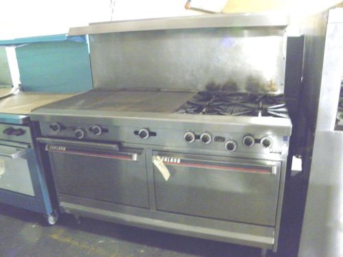 GARLAND H2843 FOUR BURNER NAT GAS RANGE FRENCH TOP PLATE TWO FULL SIZE OVENS