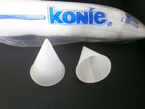 Konie 600 snow cone coated heavy duty cups + 1 ss scoop sno cone snow kone for sale