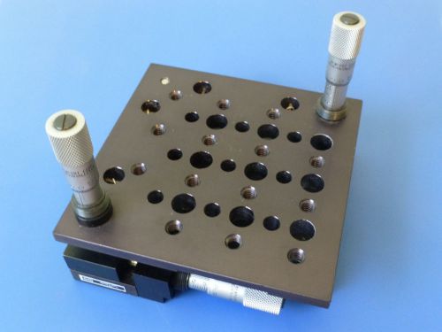 Newport 37 tip tilt rotation stage / platform with micrometers for sale