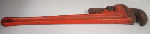 Large Heay Duty RIDGID 24&#034; Pipe Wrench 4&#034;+ Jaw Opening