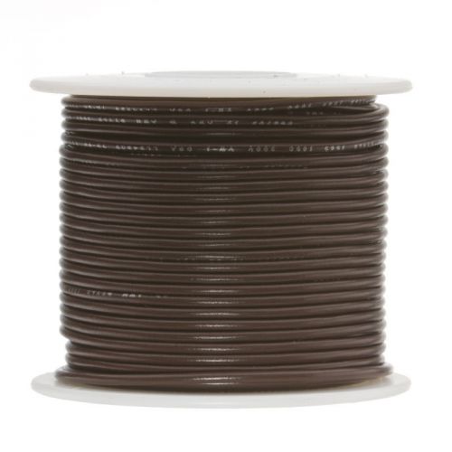 Hook-up Wire 16AWG PVC 100ft SPOOL BROWN