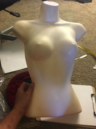 White FEMALE TORSO MANNEQUIN , Woman&#039;s Clothing Display