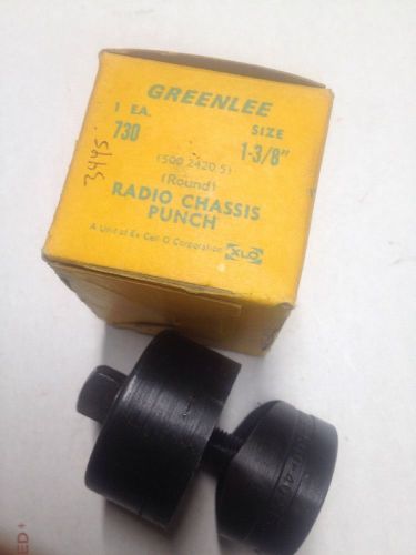 1 3/8&#034; Greenlee Radio Chassis Knockout Punch 1-3/8&#034; Diameter 500-4005 #3495