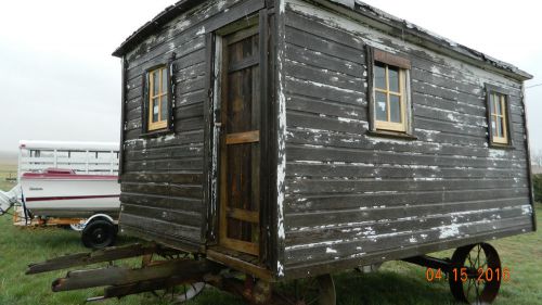 Old Sheep herder wagon chuck wagon tiny house gypsy ? Horse drawn ? Bunk house