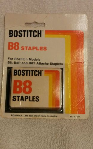 Vintage Bostitch Staples!  B8 STAPLES!!   ORIGINAL BOX!  1000 STAPLES!