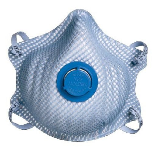 5 masks-moldex 2500n95 particulate respirator,plus nuisance levels of acid gas for sale