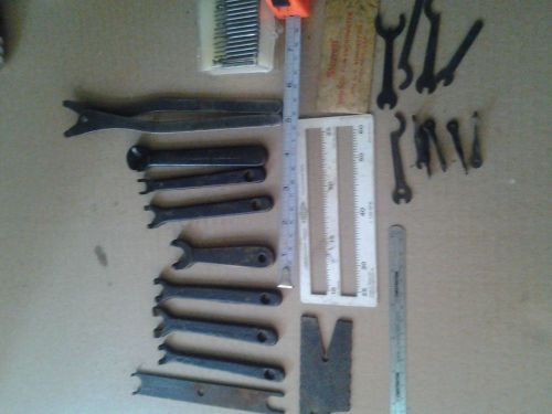 Lathe Threading Tools - Lot Tool Holders, Williams, starrett micrometer wrench