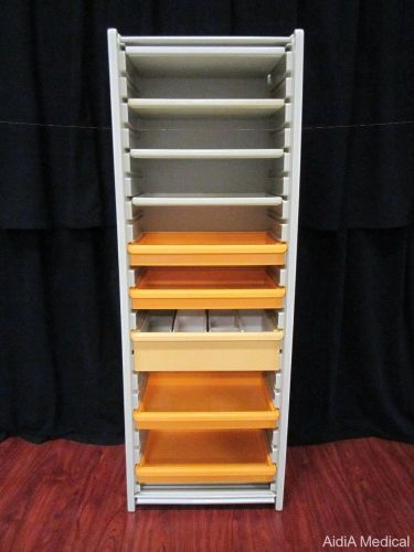 Herman miller costruc medical c-locker supply storage cabinet with tambour door for sale