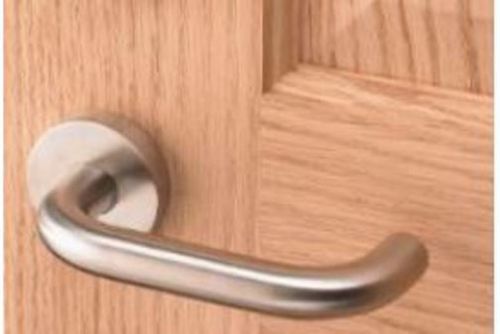 *new* set / linnea polished stainless steel commercial door handles for sale