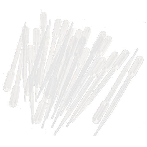 Uxcell disposable liquids dosing fine tip transfer pipets pipettes 3ml 50 pcs for sale