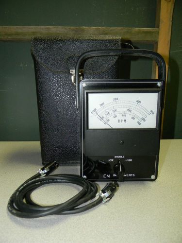 EM Instruments Tachometer Model 110B RPM Gauge