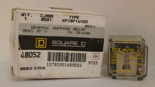 SQUARE D RELAY 8501-KP13P14V20 *NEW SURPLUS IN BOX*